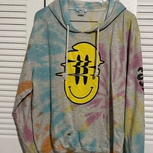 Rue21 Multicolor Tie-Dye Graphic Men's Sweater